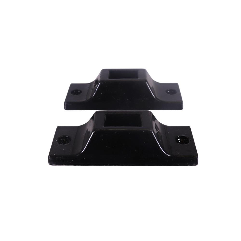 A8" Infill Bracket For Stairs12.5 x 20mm - Gloss Black Aluminium"