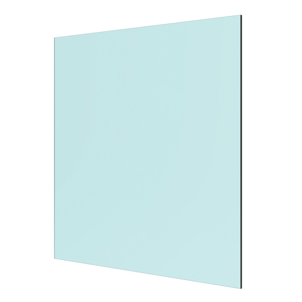 8mm Clear Float Toughened Glass Panel 760 x 1000mm with dubbed corners