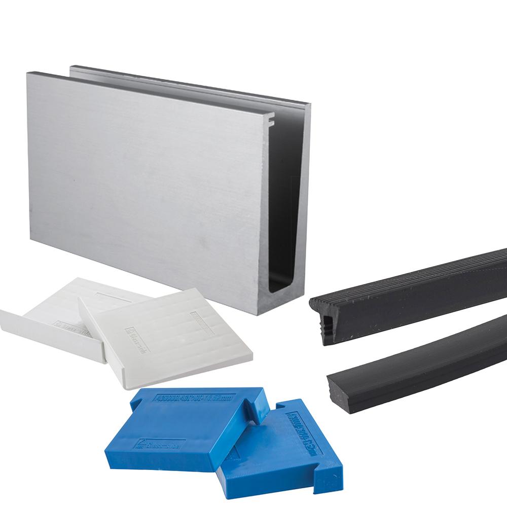 Slim-Loc Kit 2.5m to Suit 15.00mm GlassBase Fix