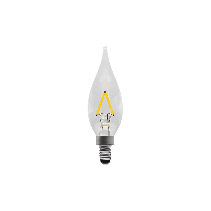 Bell Non-Dimmable Chandelier Clear E10 LED Filament Lamp 1W