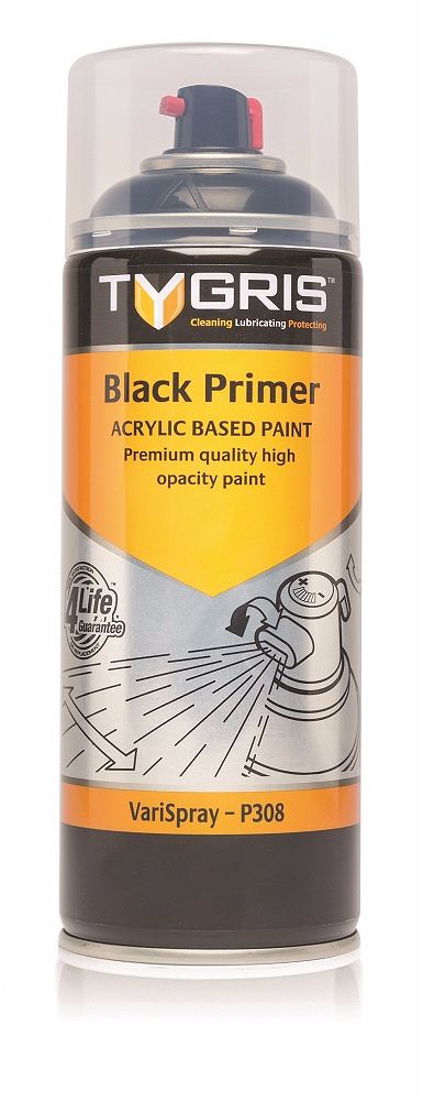 P308 Black Primer Paint 400ml Vari-Spray