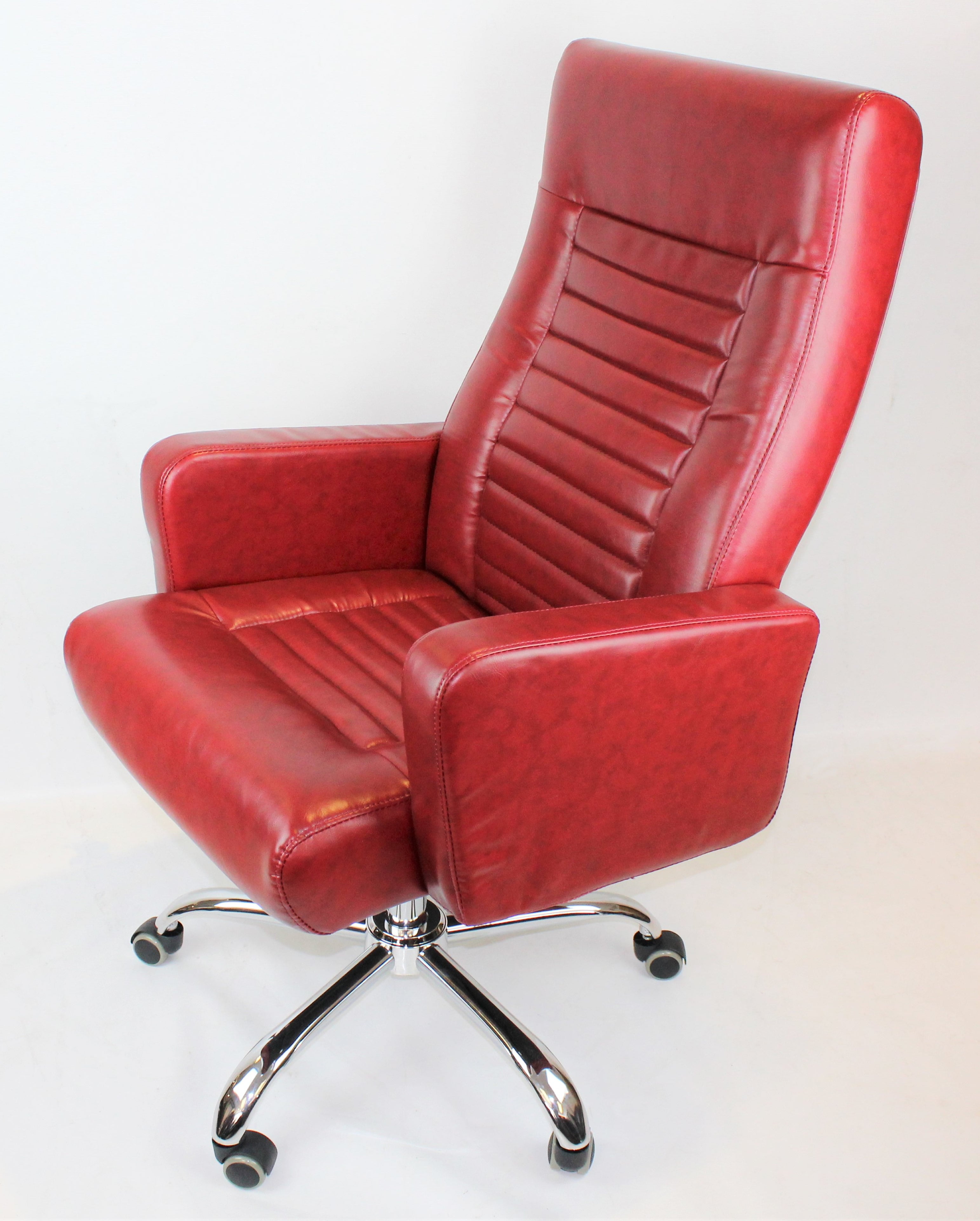 Providers Of Modern Red Leather Executive Office Chair - DH-009 North Yorkshire