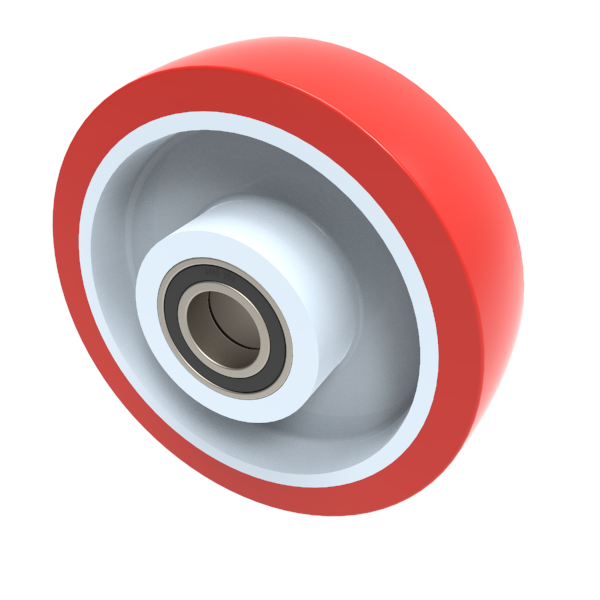 Polyurethane Nylon 150mm Ball Bearing Wheel 500kg Load