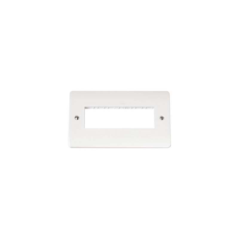 Click Mode Twin Plate 6-In-A-Line Aperture Grid Plate White PVC