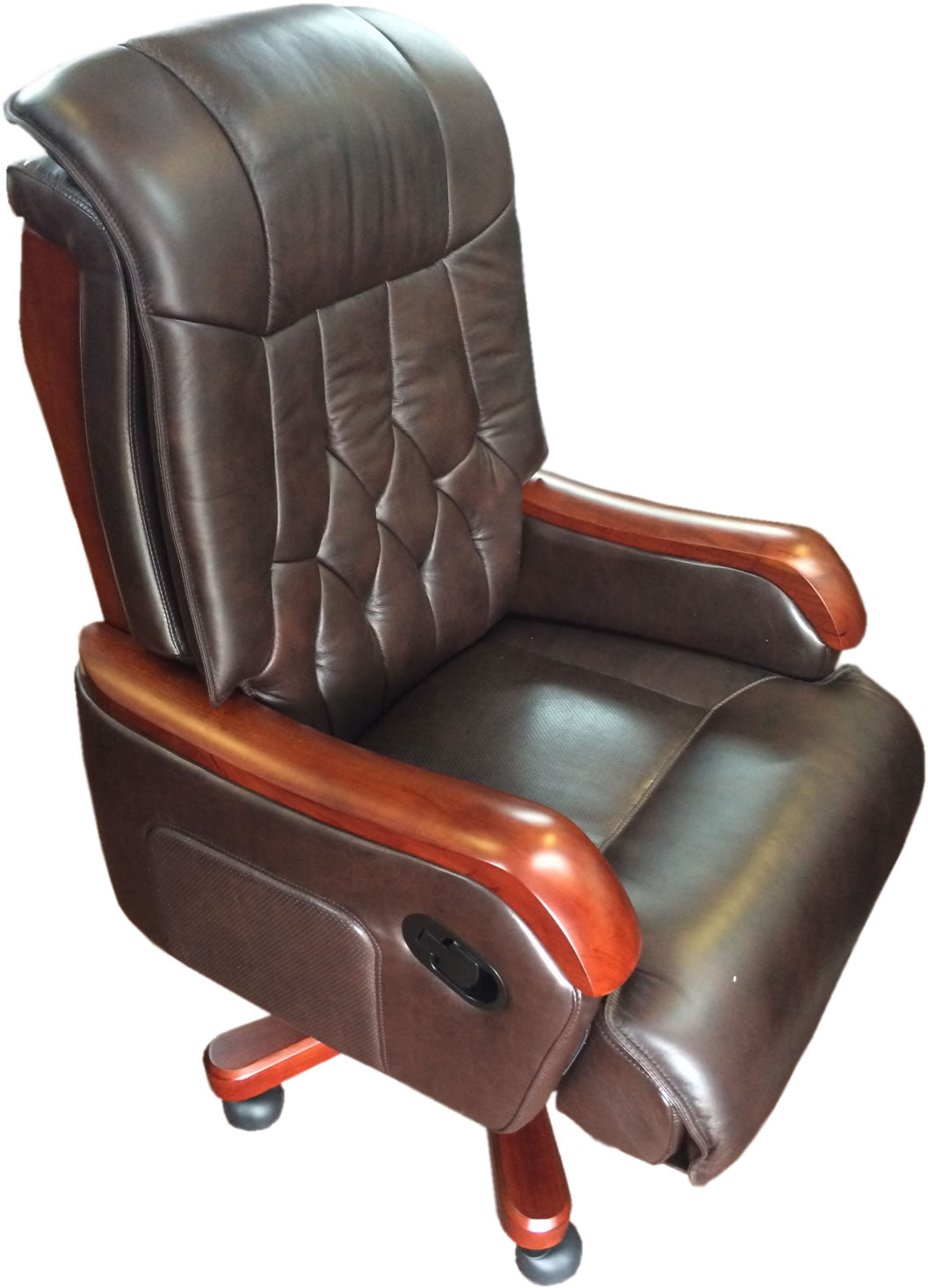 Specialisting In Genuine Brown Leather Executive Office Chair - FD6B North Yorkshire