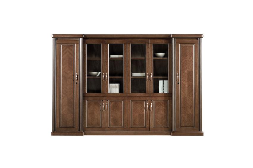 Executive Bookcase Wood & Glass Doors - BKC-KM3Y06 Near Me