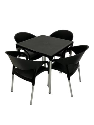 Commercial 4 Seater Plastic Cafe Sets in Stock