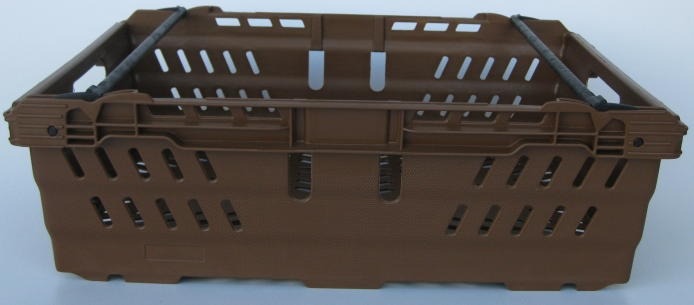 600x400x380 Lidded Crate - Tote Plastic Containers - Packs of 4 For The Retail Sector