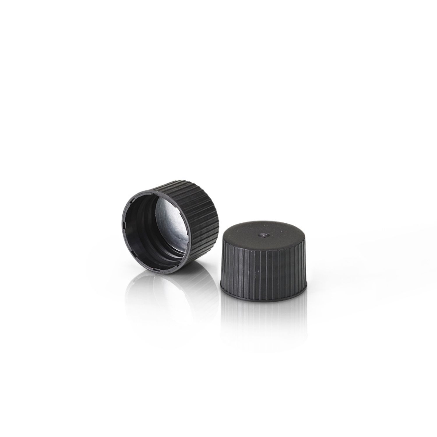 Supplier Of 28/410 Black Induction Heat Seal Screw Cap For PET Bottles - Ribbed