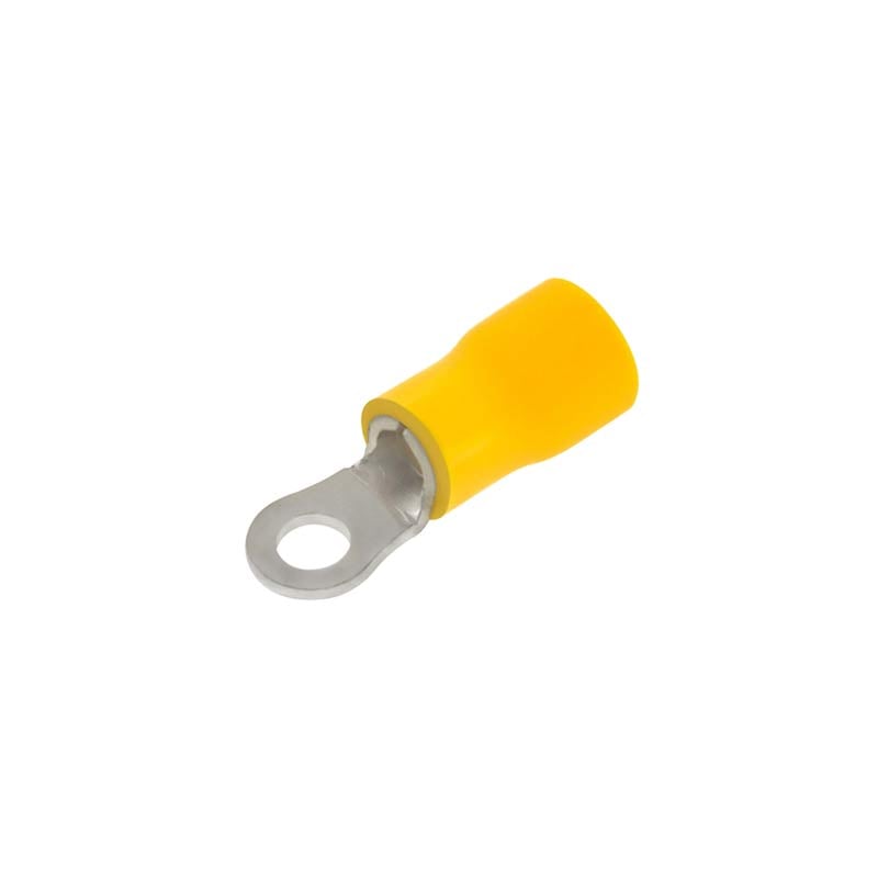 Unicrimp 5mm Yellow Stud Ring Terminal (Pack of 100)