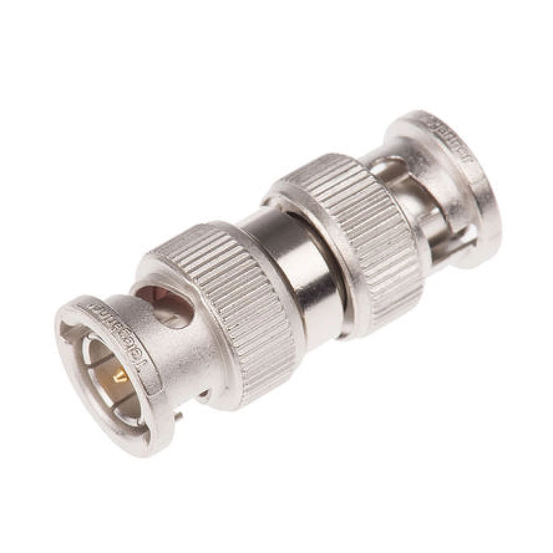 Telegartner J01005A1230 (100023607) Straight, 75 Ohm, RF Adapter, BNC Plug to BNC Plug, 0 To 4GHz, Nickel,