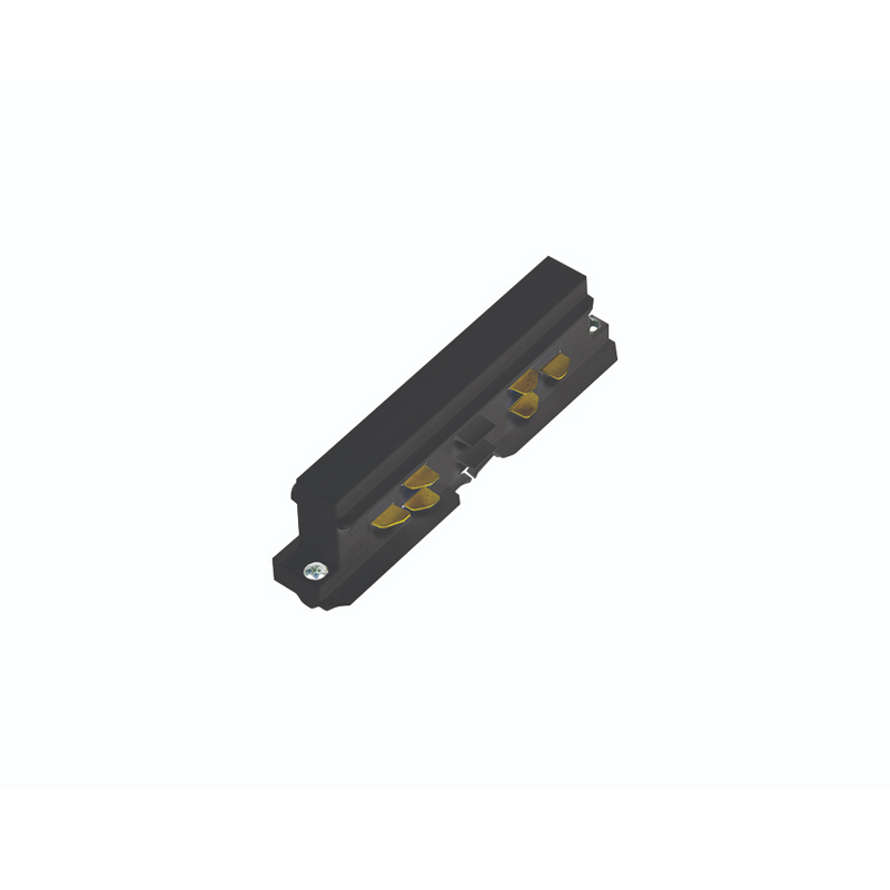 Integral Black Straight Connector for Standard-Recessed-Trim Track