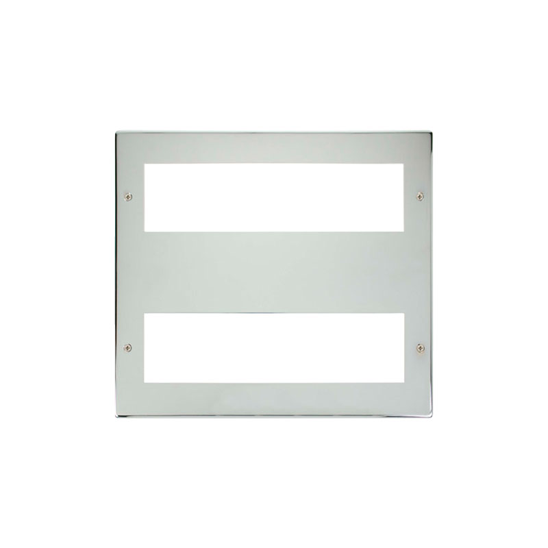 Click New Media Polished Chrome 16 Module Large Unfurnished Front Plate