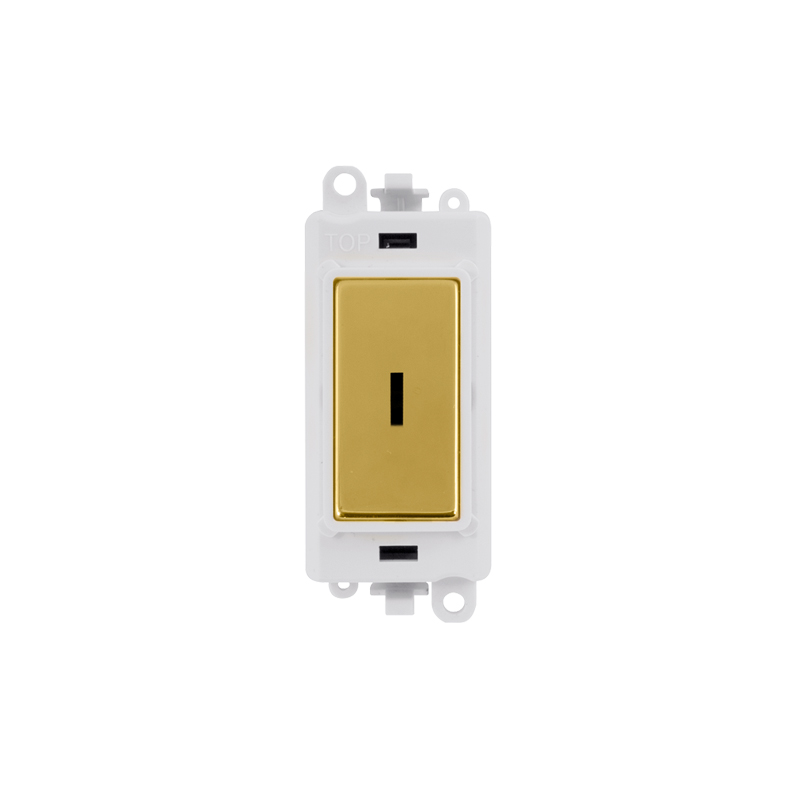 Click 20AX Polished Brass 20AX Intermediate Keyswitch Module Insert Polar White