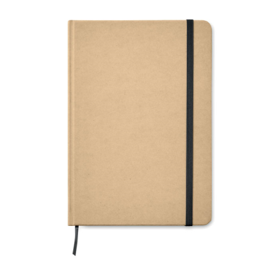 A5 RECYCLED NOTE BOOK 80 LINED in Black.