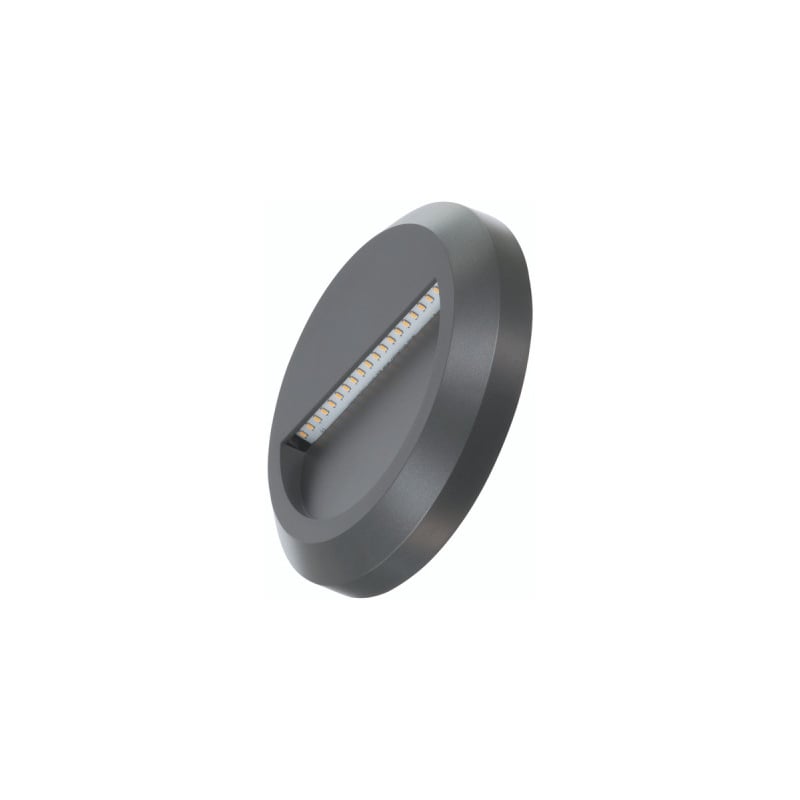 TimeGuard Round LED Step Light 1.3W Dark Grey