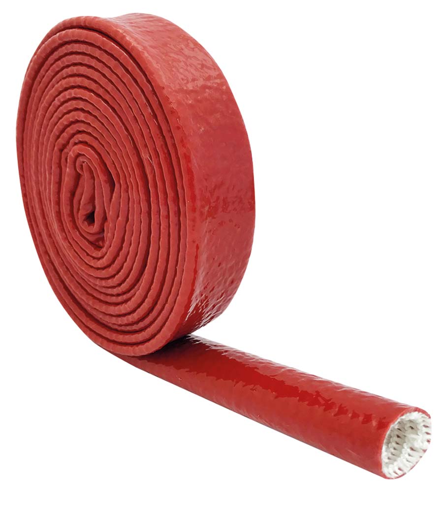 PARKAIR Red Oxide &#45; Silicone Coated &#45; Glass Fibre Fire Sleeving &#45; 15 Metres