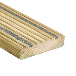 Reversible Softwood Decking With Grooved And Smooth Sides