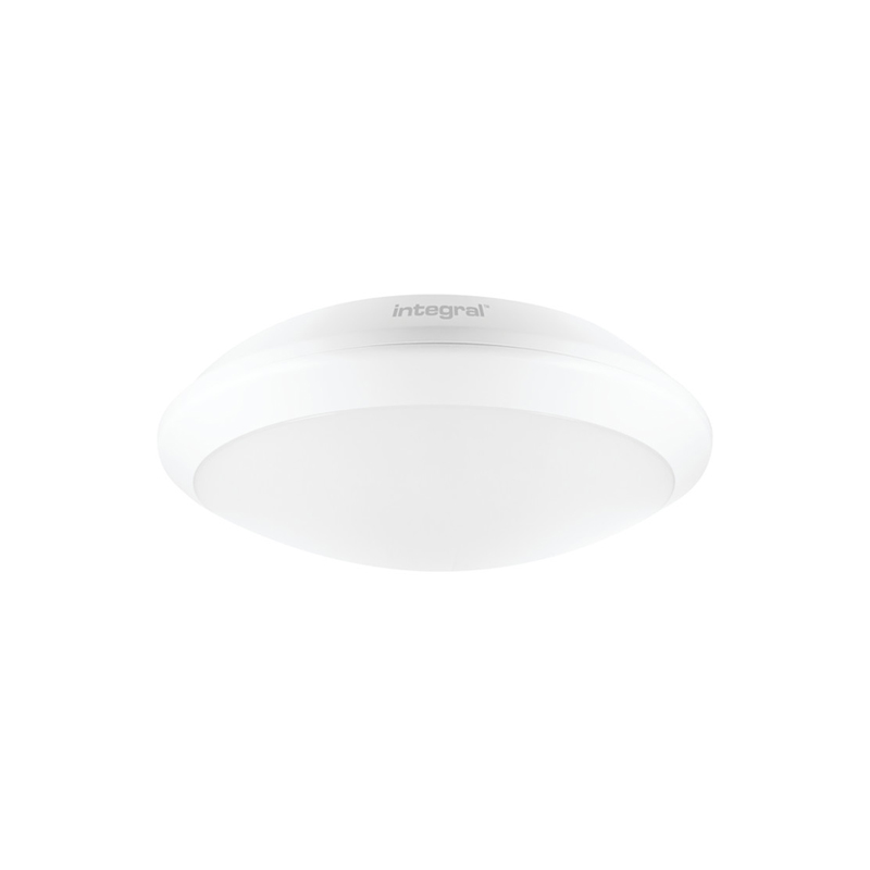 Integral Microwave Sensor Tough Shell LED Bulkhead Matt White