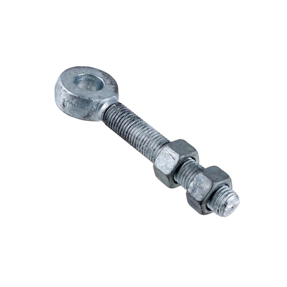 Galvanised  Gate Eye Bolts Adj. M16 x 100mm C/W 2 nuts 