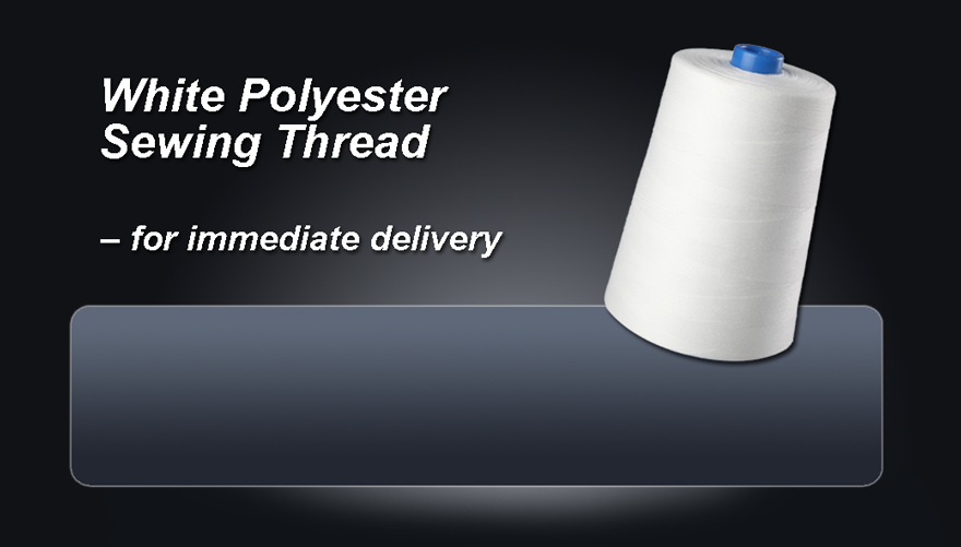 White Polyester Thread In 5kg 10kg Cones Free Delivery On 30kg Orders