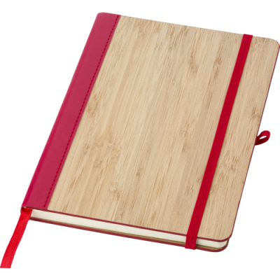 BAMBOO NOTE BOOK in Red.