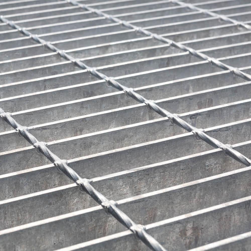 Galvanised Open Steel Flooring N100 25 x 3mm 30 x 100 6 x 1m