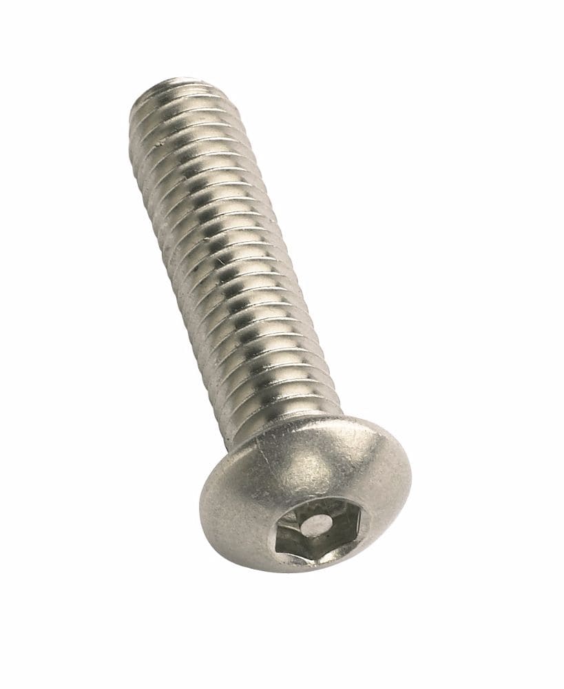 M4x12mm H2.5 Pin Hex A2 Button Head Screws