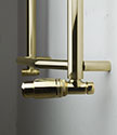 Gold Thermostatic Angled Valves (V4AG)