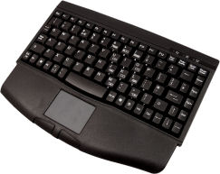 KB-TP-PS2-MINIACTS-B Mini PS2 Keyboard and Touchpad ACTS Black