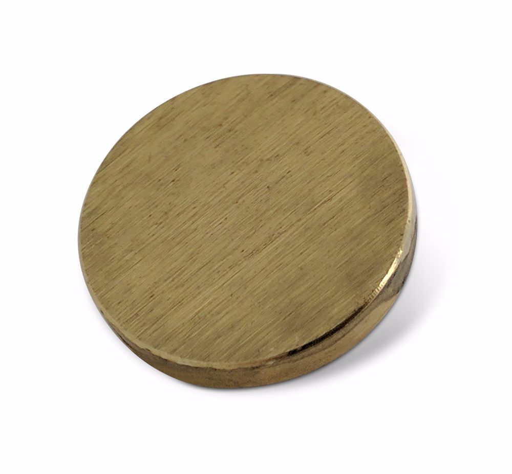 15mm Brushed Brass Flat Mirror Screw Caps 5BA