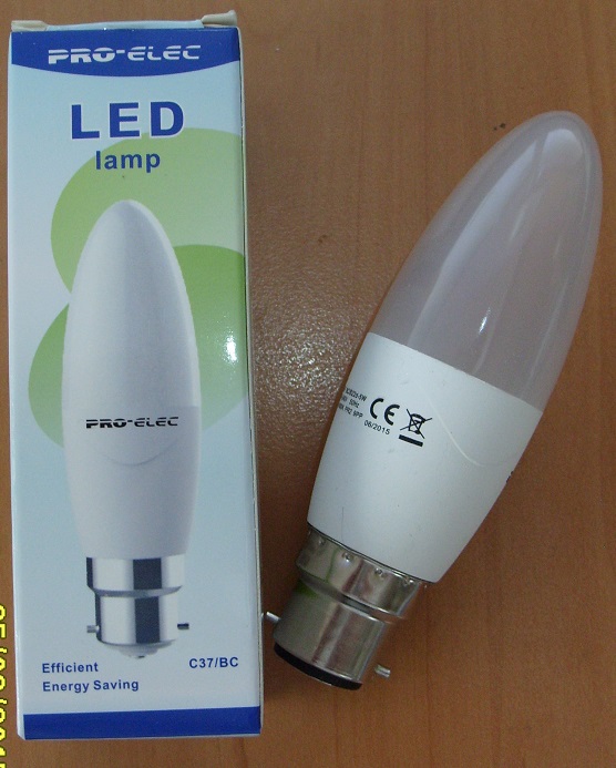 LED Bulb - 5W CANDLE COB LED LP07948 Dimmable BC/B22 4000K
[LP07948]