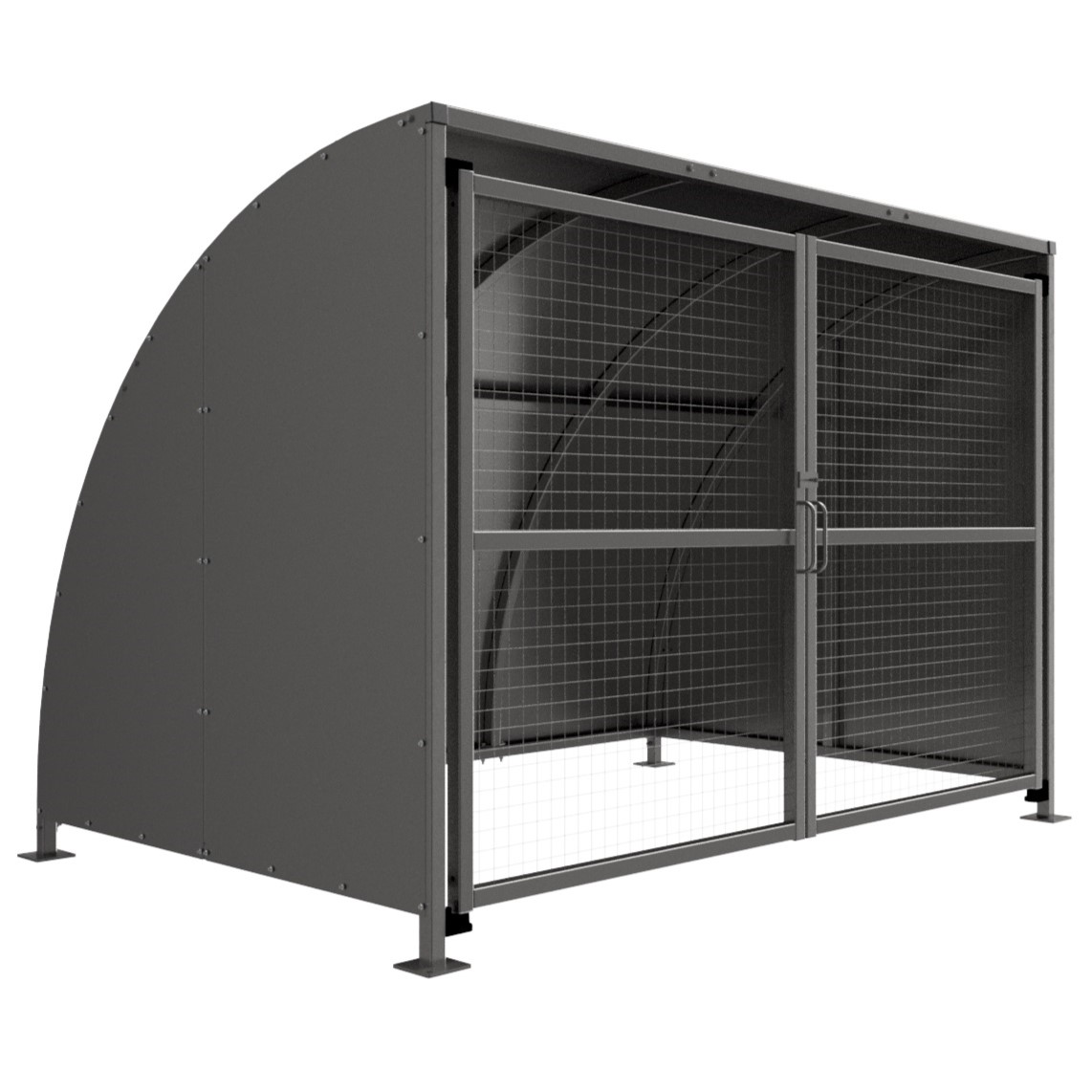 AUTOPA SG1 Shelter - Galvanised with Mesh Doors