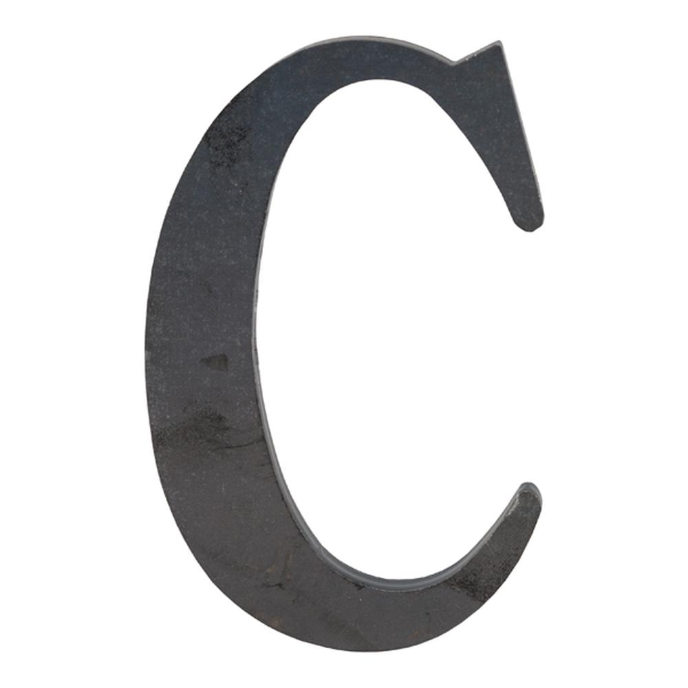 Mild Steel Profiled Letter C - Height 50mm 3mm Thick