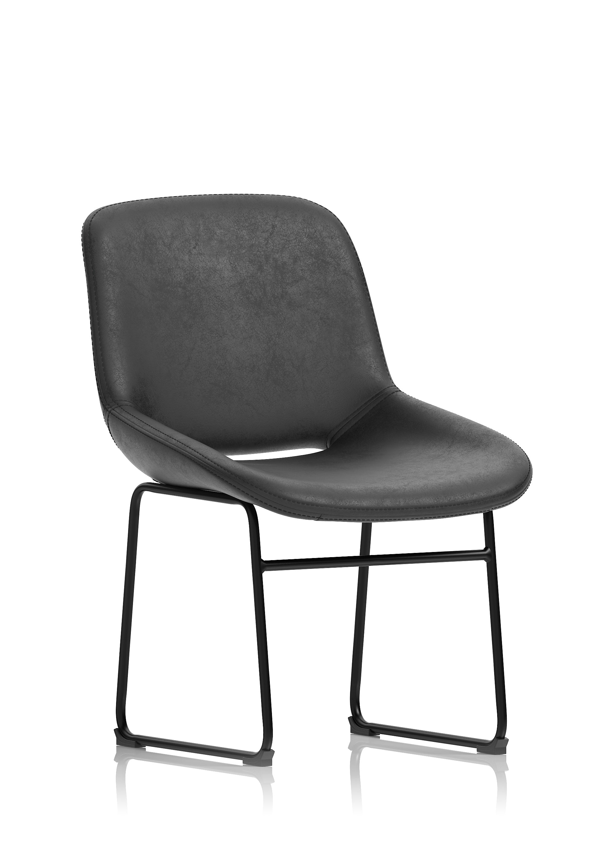 Suppliers Of Stowe Bistro Stool in Faux Leather - Black or Brown Option UK