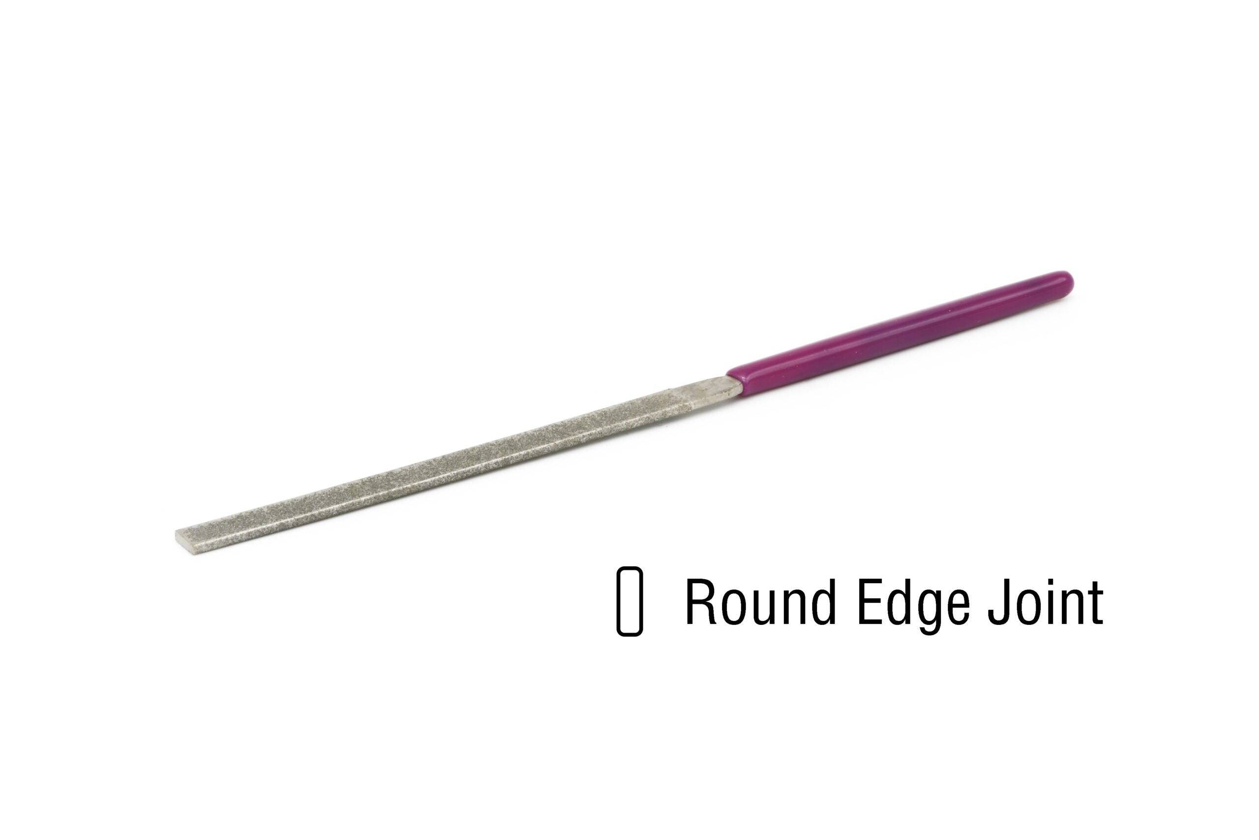 EZE-LAP Needle File Round Edge Joint Coarse