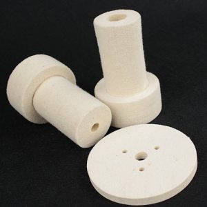 White Pressed Felt Polishing Wheels