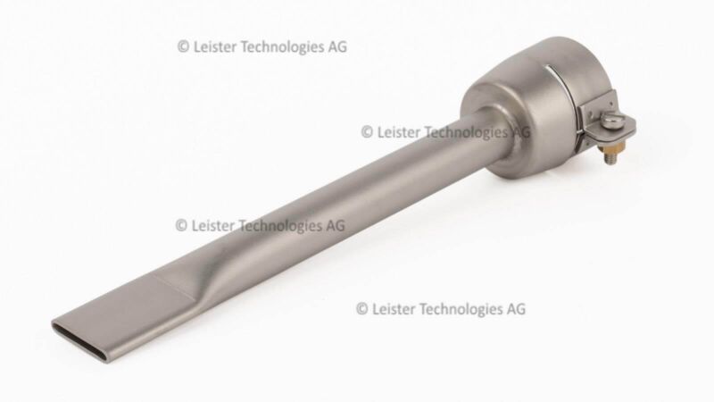 Leister 20mm Wide Slot Straight Nozzle 150mm Long Push-Fit 105.477 for TRIAC