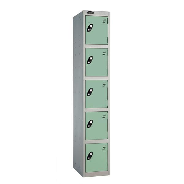 Coloured Five Door Locker For Office And Workplaces