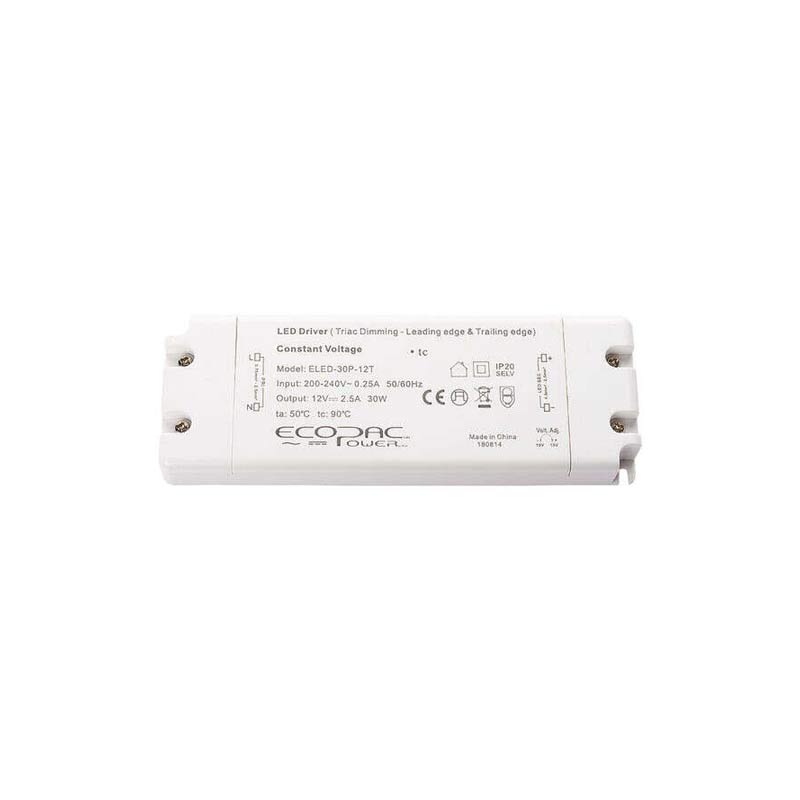 Constant Voltage Mains Dimmable LED Driver 30W 12V DC