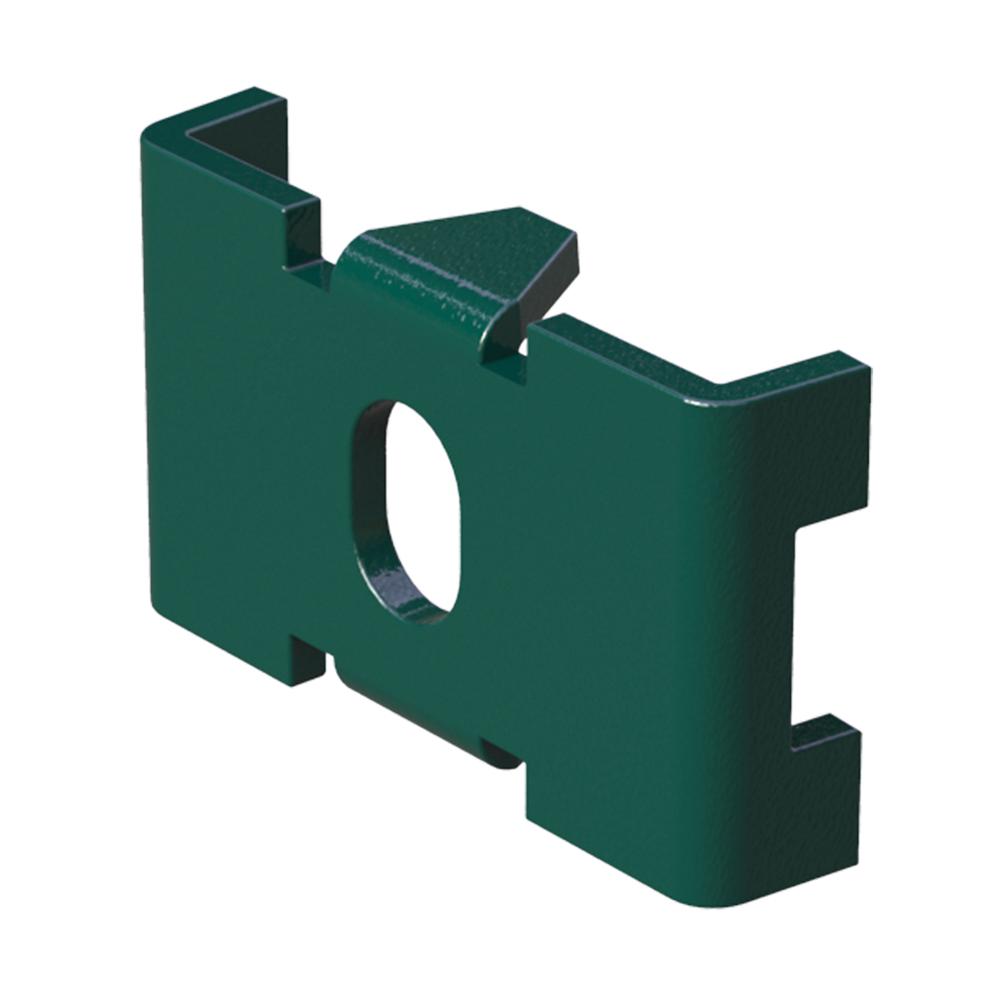 Mesh Clip for 656 MeshBZP and Powder Coated Green RAL 6005