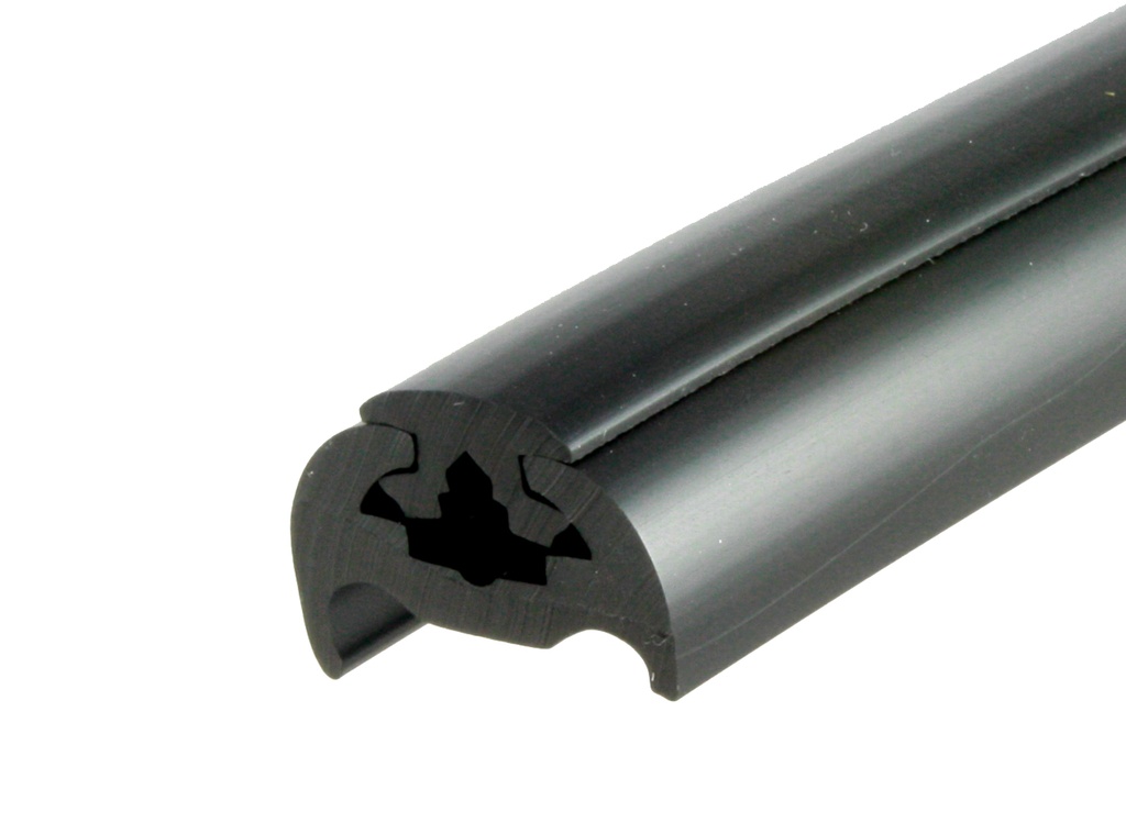 Black PVC Semi Rigid Fender with Black Insert 