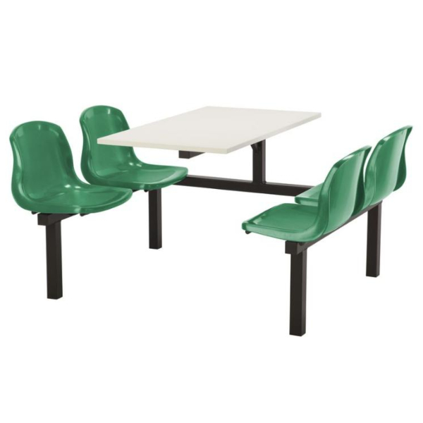 CU90 - 4-Seater Harvey Canteen Unit - 1 Way Access, Green, White