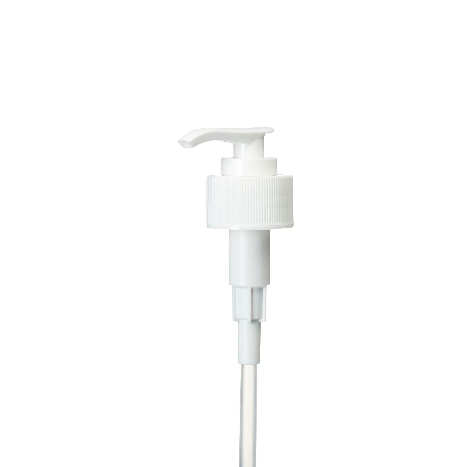 Stockists Of 28&#47;410 White Ribbed Lotion Pump &#45; 180mm Dip Tube