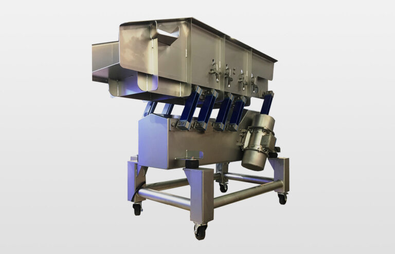 Manufacturers of Narrow Resonance Conveyor Trough With Stainless Steel Unbalance Motors