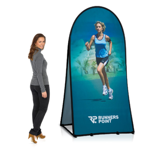Vertical Pop Up Double Sided Advertising Banner Frame