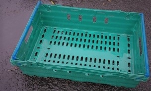 Suppliers Of 400x300x180 Bale Arm Crate - Green For The Retail Sector