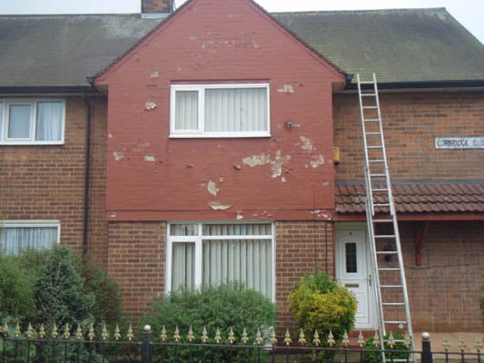 Sand Jetting For Painted Brick Cleaning Nottinghamshire