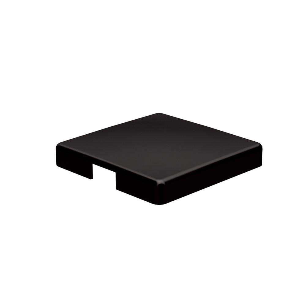 Marano End Cap For 50mm Mid PostAluminium Black Powder Coated Finish