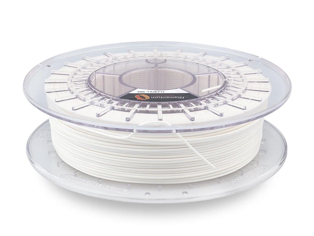 Fillamentum Flexfill TPU 98A Traffic White 1.75MM 3D Printer Filament